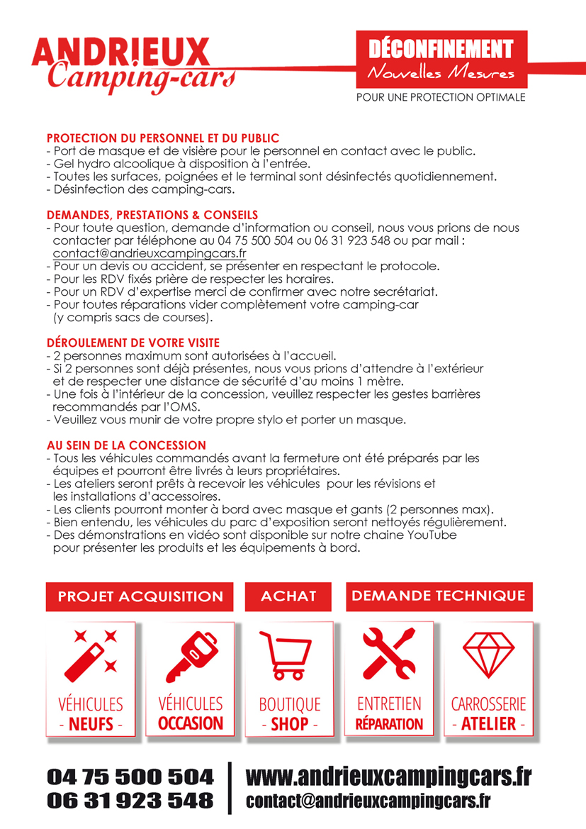 Déconfinement | Nouvelles Mesures