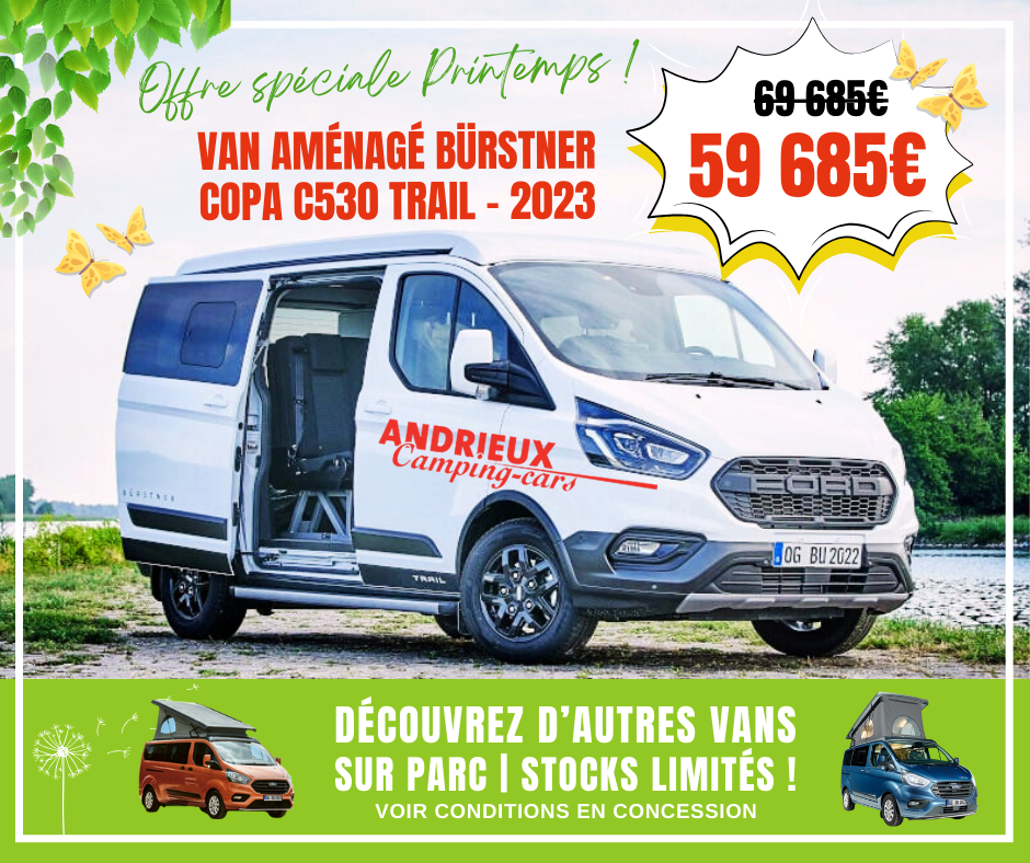 Explorez la Liberté avec les Vans et Fourgons Aménagés de la Concession Andrieux Camping-Cars